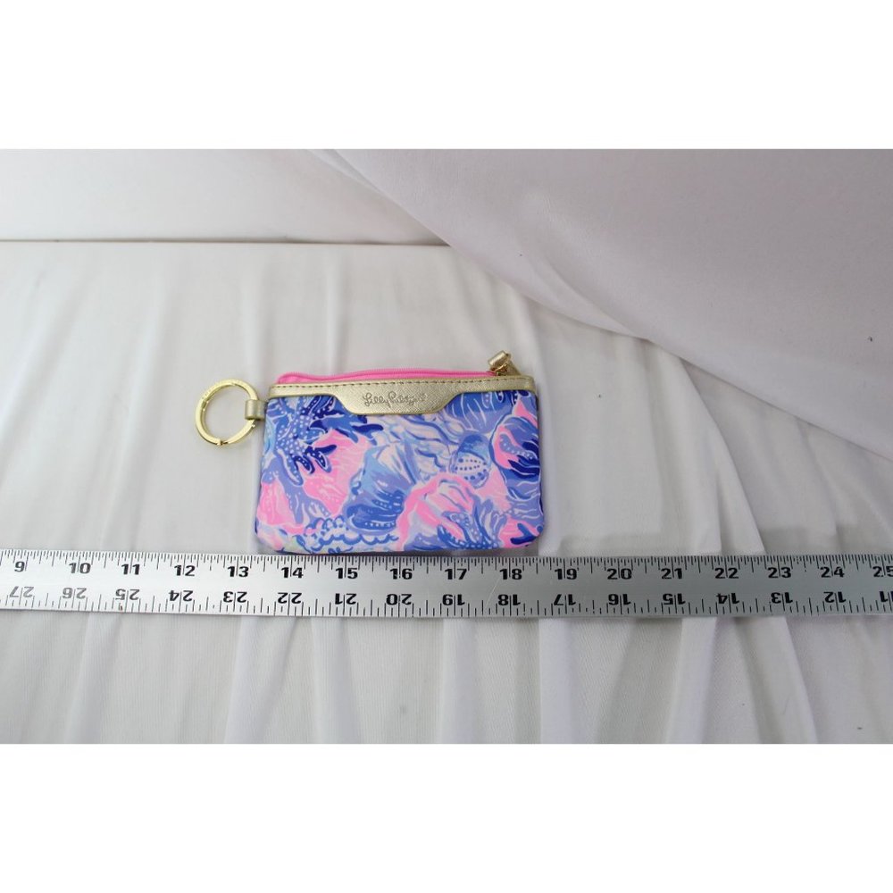 Lily Pulitzer Shade Seekers ID Wallet Key Chain Card Holder 89634 - Picture 4 of 4